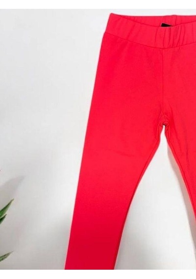 Woo Rage Kız Çocuk Mikro Şardonlu Esnek Tayt-15029 Neon Pembe