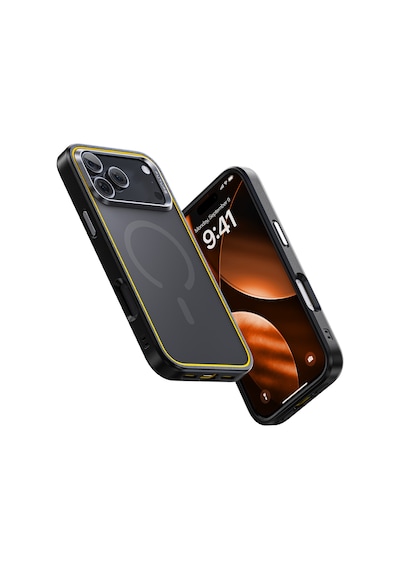 Aohi The Future Apple iPhone 17 Pro Max Kılıfı, Magsafe Uyumlu Telefon Kılıfı, Siyah