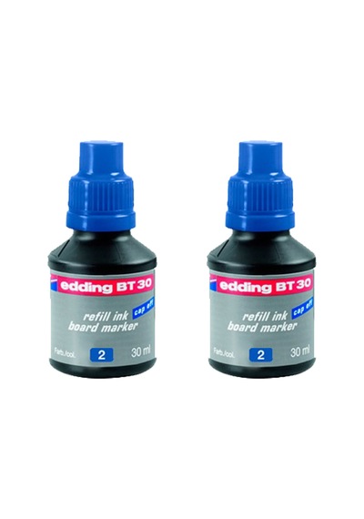 Edding Bt-30 Beyaz Tahta Kalem Mürekkebi 30 Ml 2 Li Set Mavi Mavi