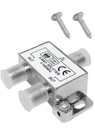 Alfais 4818 2 Li Uydu Splitter Kablo Tv Rg6 Anten Çoklayıcı Dağıtıcı