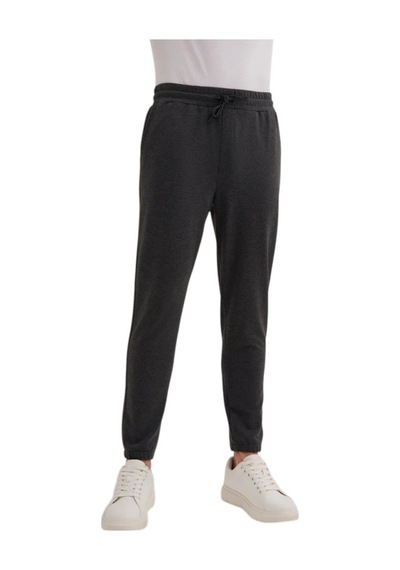 Cazador Slim Fit Pamuk Karışımlı Likralı 2 İplik Eşofman Altı Antrasit