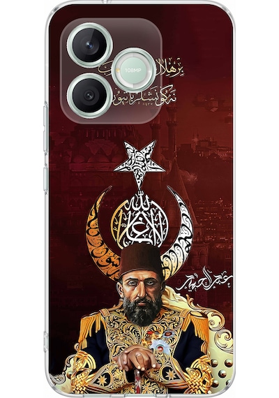 Honor 600 Lite Uyumlu Abdülhamid Han Baskılı Silikon Kılıf Renkli