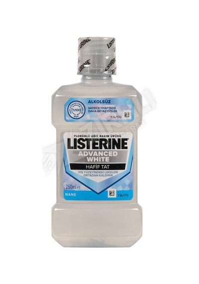 3 Adet Listerine Ağız Gargara Advenced White 250 Ml