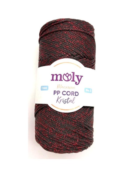 Angel Çanta Aksesuar Moly Yarn 200 Gr Simli Polyester Makrome No:001 Diğer