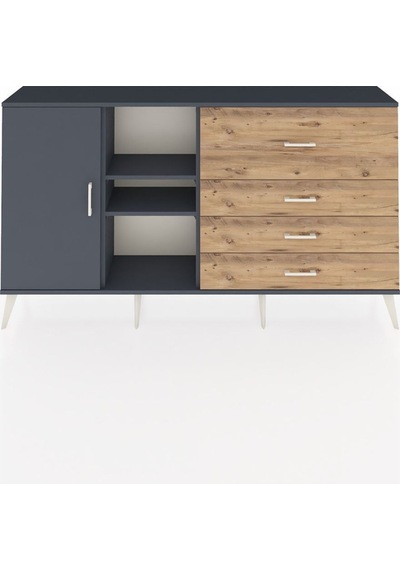 Arges Konsol 4 Raflı 4 Çekmeceli Tek Kapaklı 176x30x99 Antrasit-antrasit/çam Antrasıt/atlas Çam - Antrasıt Arges Konsol 4 Raflı 4 Çekmeceli Tek Kapaklı 176x30x99 Antrasit-antrasit/çam Antrasıt/atlas Çam - Antrasıt