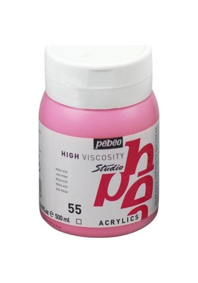 Studio Akrilik Boya 500ml No:55 Azo Pink