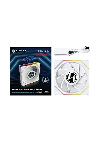 Lian Li Unı Fan Reverse Tl Wıreless Lcd 1x120mm Beyaz Kasa Fanı G99.12rtllcd1w1w.00