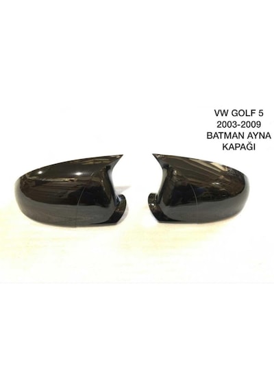 Volkswagen Golf 5 Jetta Mk6 Uyumlu Yarasa Ayna Kapağı Piano Black