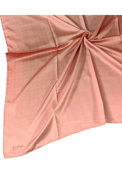 Mim Eşarp Emilya Rayon Degrade Eşarp 90x90 Cm Koyu Gül Kurusu