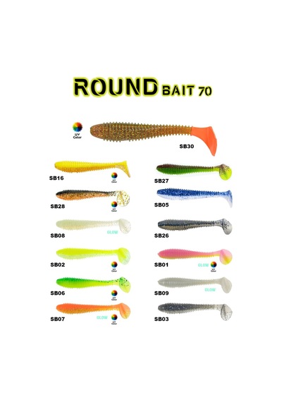 Fujin Round Bait 70mm Silikon Balık
