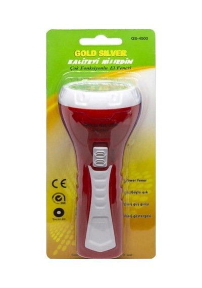 Gold Silver Gs-4500 1 Watt Şarjlı El Feneri Çok Renkli