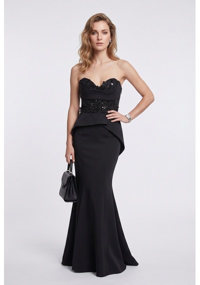 Mor Sposa Kadın Abiye Mr0434 Siyah