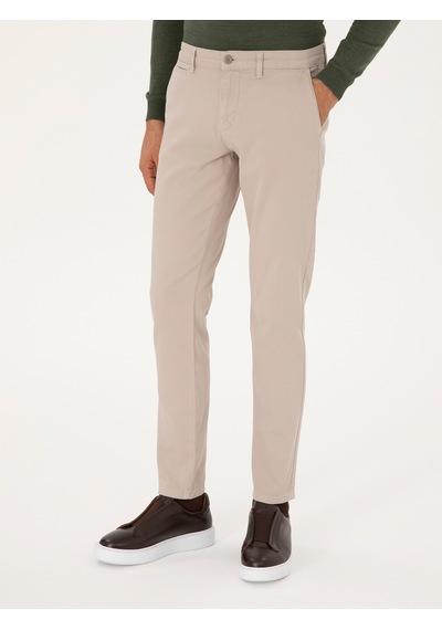 Cacharel Taş Slim Fit Kanvas Pantolon Gri