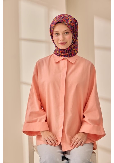 Silk Home Soft Eşarp 73091-04 Lacivert, Turuncu, Sarı, Pembe