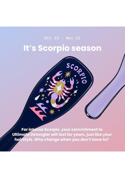 Zodiac The Ultimate Detangler Scorpio Saç Açıcı Tarak Düz Ve Kıvırcık Saçlar Akrep Burcu
