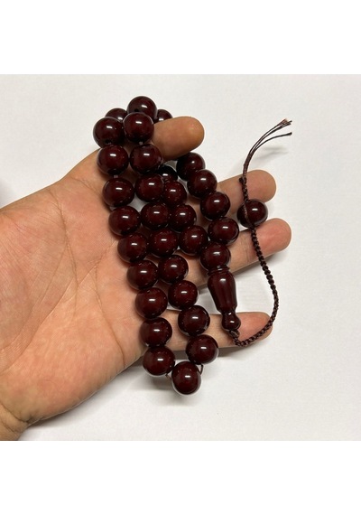 Han Ticarethane Yassı Tekerlek Kesim Özel Döküm Sıkma Kehribar Tesbih