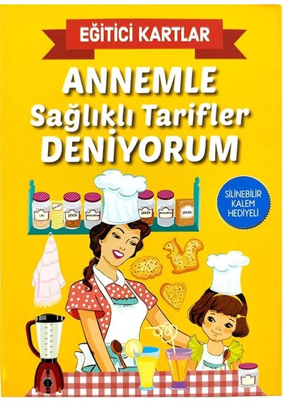 Annemle Sağlıklı Tarifler Yapıyorum Eğitici Kartlar