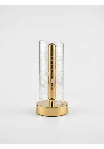 Vezza Home Modern Kristal Şarjlı Dokunmatik Masa Lambası 3 Renk Modlu Gold