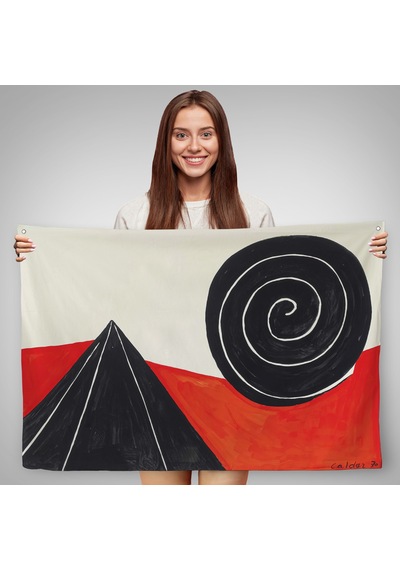 Alexander Calder - Piramit Ve Sarmal Duvar Örtüsü - Pyramid And Spiral-7111