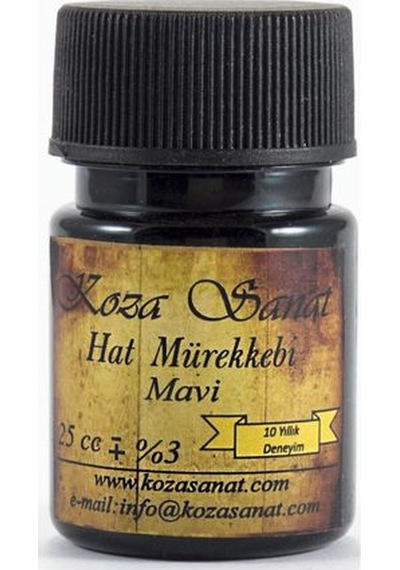 Koza Mavi Hat Mürekkebi 25Cc.