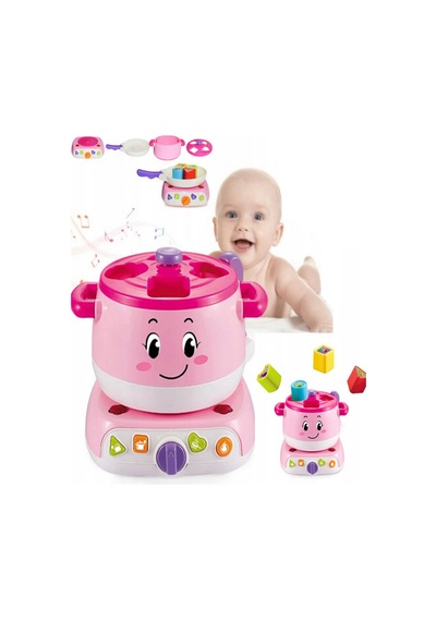 Sıla Bebek İle Pilli Işıklı Ve Sesli 8 Parça Sevimli Mutfak Seti- Pembe 83447896