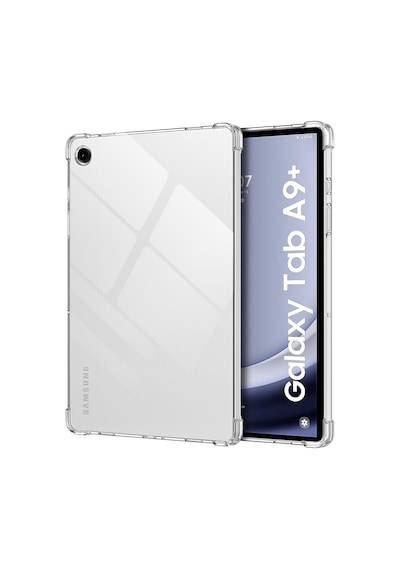 Samsung Galaxy Tab A9+ Plus 11 İnç Sm-x210 Uyumlu Köşe Korumalı Şeffaf Esnek Antishock Kılıf Arka Kapak