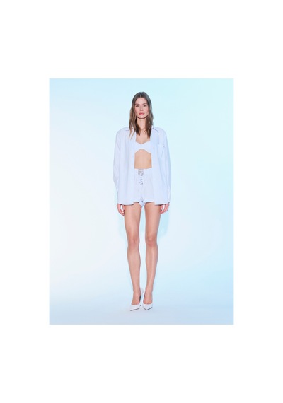 Sagaza Studio Ss6011 Kumaş Mini Şort Bebe Mavisi