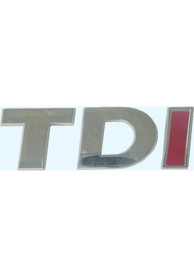 Volkswagen Tdi Bagaj Yazısı Tek Kırmızı 5K0853675Ap