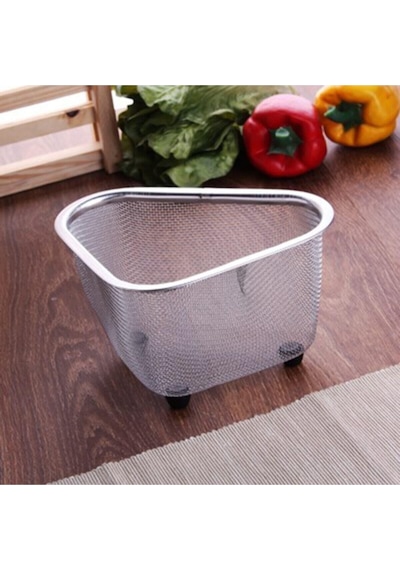 Fame Kıtchen 1. Kalite Paslanmaz Çelik Ayaklı Lavabo Çöp Süzgeci 18X13X10 Cm Fma894525