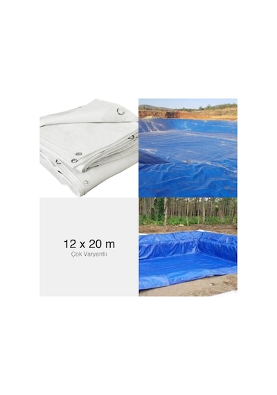 10x15 Branda Çadırı Ebatlı Su Geçirmez Beyaz 1. Kalite 180gr 10 X 15 M