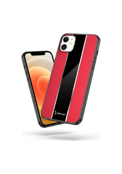 Apple İphone 12 Uyumlu Kılıf Premium Deri Kılıf Kırmızı