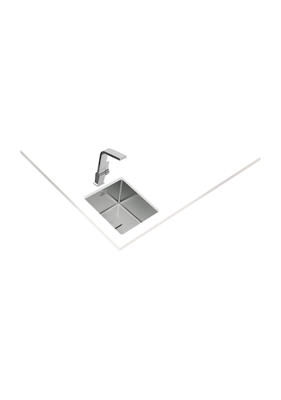 Teka Fle x linea Rs15 2B 34.40 Tek Hazneli Tezgahüstü/Tezgahasıfır (Flush) Tezgahaltı Paslanmaz Çelik Eviye - 115000015