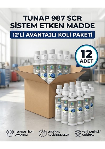Tunap 987 Scr Sistem Etken Madde Adblue Katkısı 250 Ml 1 Koli - 12 Adet