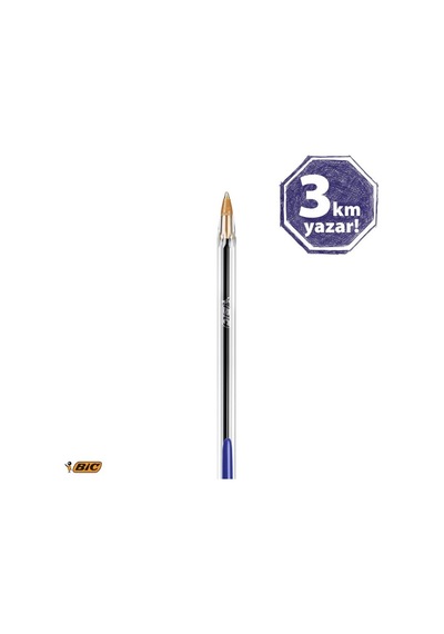 Bıc Cristal Medium Tükenmez Kalem Mavi 50'li