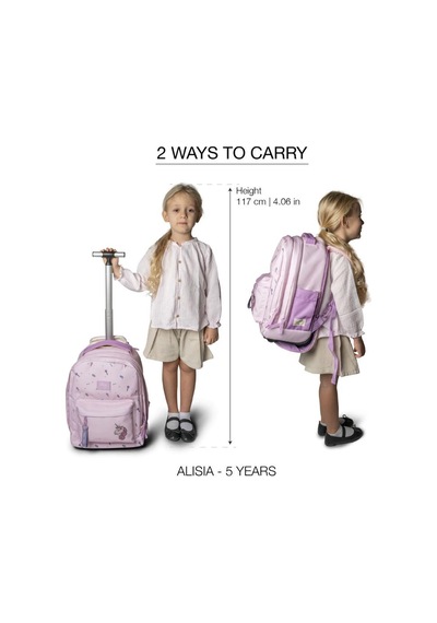 Citron Çok Yönlü Trolley Çocuk Çantası - Unicorn 1061237 Renkli