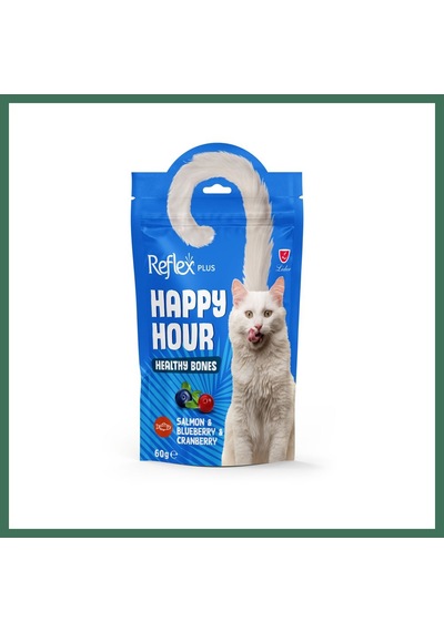 Reflex Happy Hour Somonlu Ve Yaban Mersinli Destekleyici Kedi Ödülü 60 Gr Bss