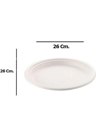 Ambalaj Marketim Roll-up Ekolojik Karton Tabak 26 Cm 25 Adet