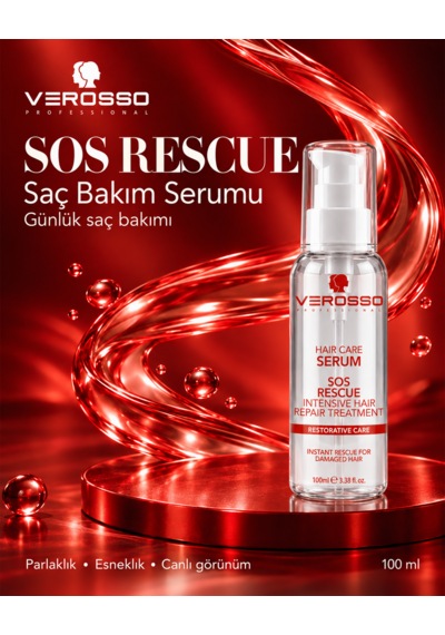 Verosso Sos Rescue Yıpranmış Saçlar İçin Saç Bakım Serumu 100 Ml
