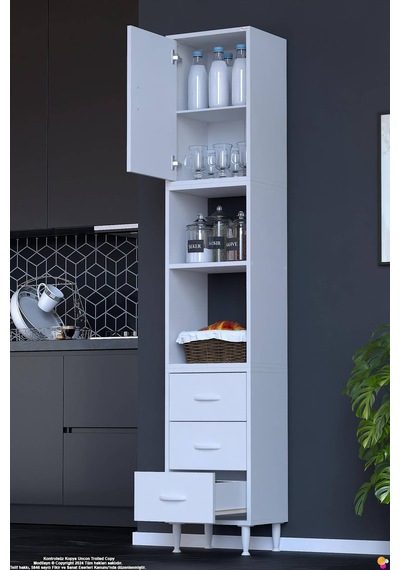 Defne 50 Cm 3 Çekmeceli Çok Amaçlı Mutfak Kiler Banyo Organizer Çocuk Odası Dolabı Oyuncak Dolabı Beyaz Defne 50 Cm 3 Çekmeceli Çok Amaçlı Mutfak Kiler Banyo Organizer Çocuk Odası Dolabı Oyuncak Dolabı Beyaz