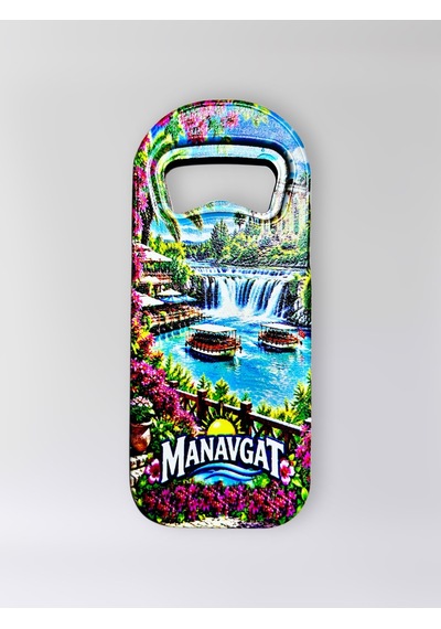 Manavgat Temalı Plastik Şişe Açacağı Magnet Buzdolabı Süsü Açacak Kod:1855