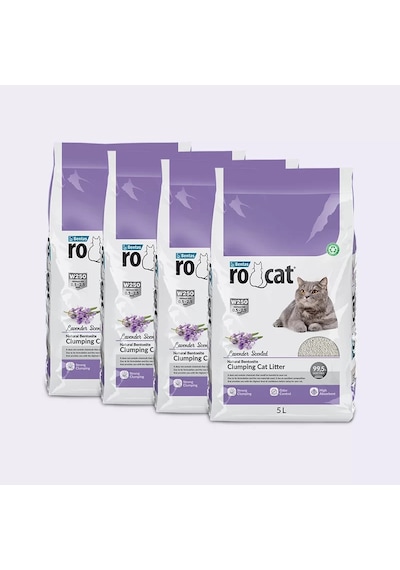 Rocat Lavanta Kokulu Bentonit Kedi Kumu 2 x 10 L Rocat Lavanta Kokulu Bentonit Kedi Kumu 2 x 10 L