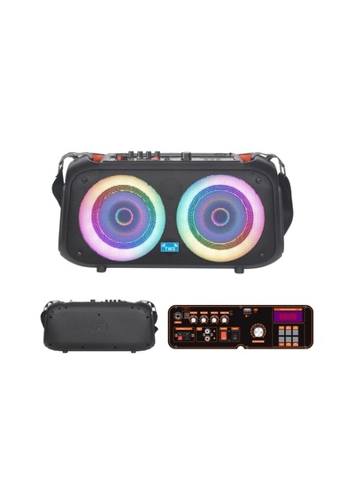 Led Işıklı Bluetooth Hoparlör Kablosuz Mikrofonlu Şarjlı Taşınabilir Speaker