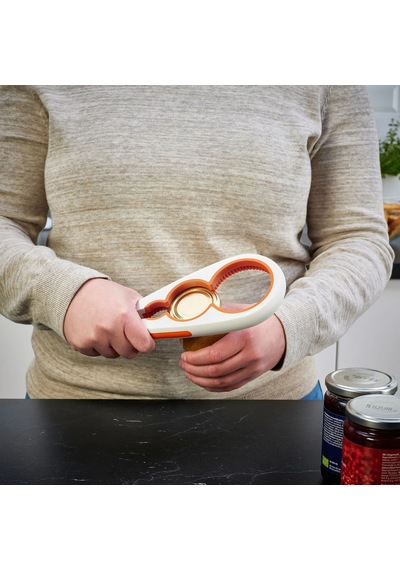 Ikea Uppfylld Kavanoz Açacağı 21 X 10 Cm Beyaz Turuncu Beyaz - Turuncu