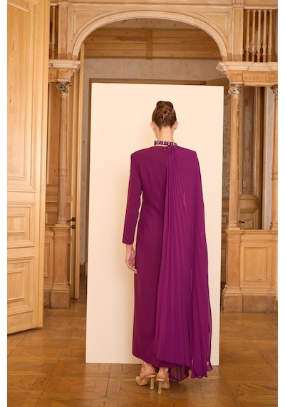 Senna Rosalın Dress Mürdüm Mürdüm