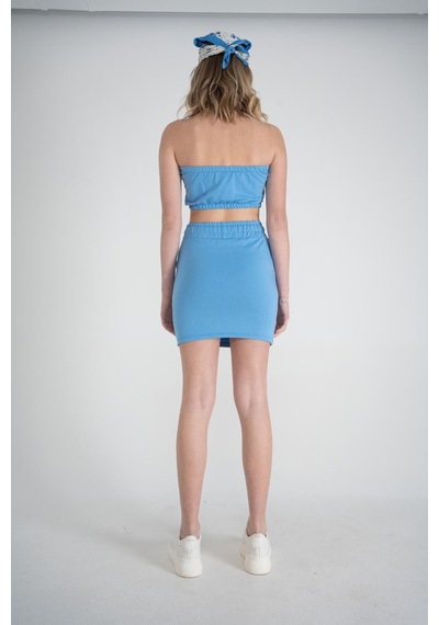 Holly Lolly Straplez Crop Toa Büstiyer Mavi