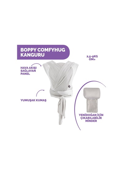 Chicco Boppy Comfyhug Kanguru Frost Gri