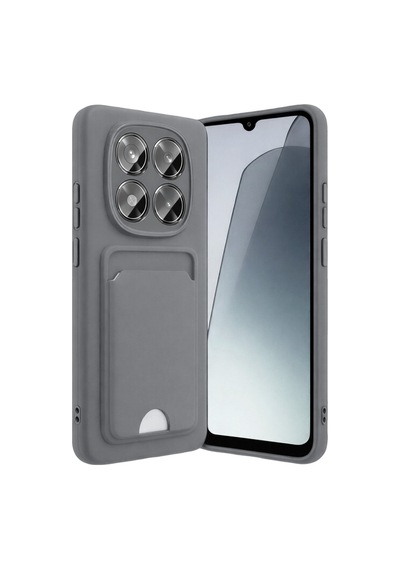 Redmi Note 15 Pro 4g Kelvin Kartvizitli Silikon - Gri Bz8683140929305