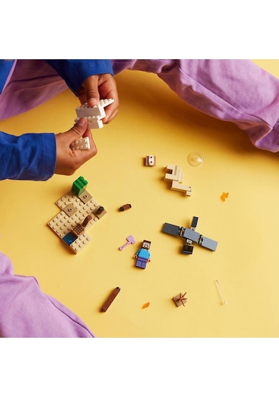 LEGO® Minecraft Steve'in Çöl Keşfi 21251 6+ Yaratıcı Oyuncak Yapım Seti - 75 Parça