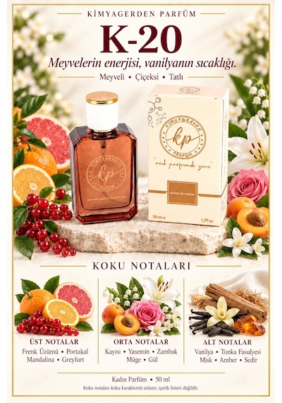 KP K-20 Kadın Parfüm EDP 50 ML