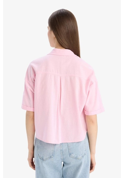 DeFacto Boxy Fit Basic Düz Kısa Kollu Gömlek	 V2523AZ25SPPN693